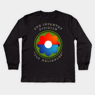 9th Infantry SSI - Old Reliables Kids Long Sleeve T-Shirt